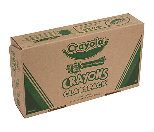  Crayola Crayon Classpack, 800 Count, Bulk School Supplies For  Teachers, Large Crayon Box, 8 Colors : Health & Household