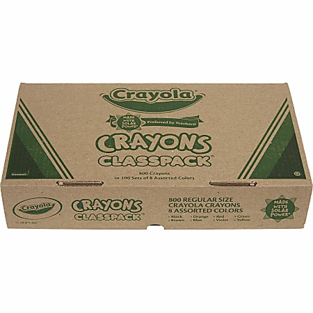 Crayola 8-Color Crayons/Markers Combo Classpack - Assorted Ink - Assorted  Wax - 256 / Box - Bluebird Office Supplies