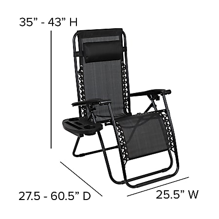 Mesh reclining shop lounge chair