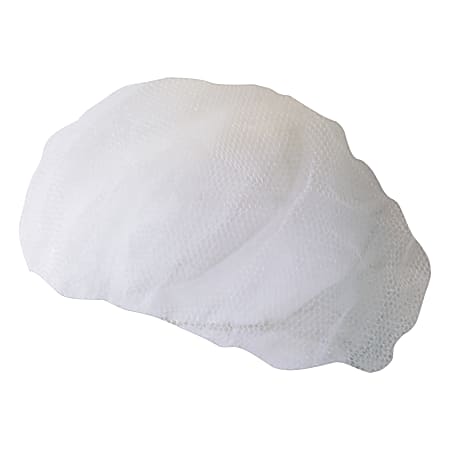 Boardwalk Disposable Nylon Hairnets, Large, White, Pack Of 100 Hairnets