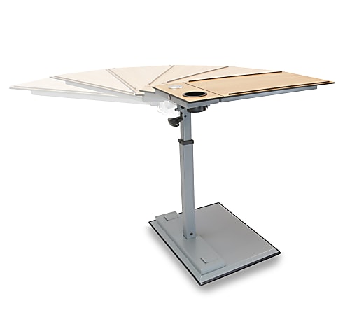 WiseLift Height Adjustable Mobile Table Workstation 28 H x