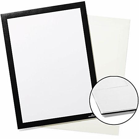 DURABLE® DURAFRAME® Grip Partition Letter Sign Holder - 8.5"x11" Frame Size - Rectangle - Horizontal or Vertical - 496901