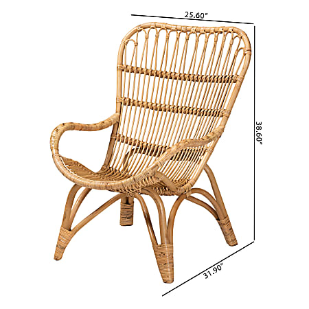 Wicker bohemian top chair