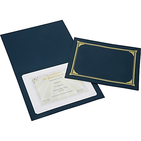 SKILCRAFT CertificateDocument Cover 8 12 x 11 8 x 10 A4 BlueGold