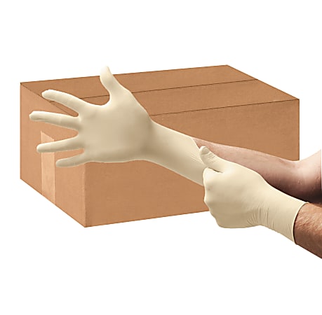 CONFORM XT Disposable Powder-Free Premium Latex Gloves, Medium, Box Of 100 Gloves