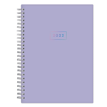 Blue Sky™ Weekly/Monthly Planner, 5-7/8” x 8-5/8”, Lavender, January To December 2022, 132860