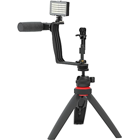 DigiPower Superstar Essential Vlogging Kit with Wireless Remote - Black - 4