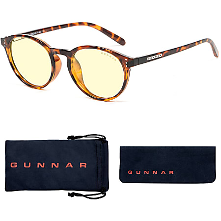 GUNNAR Gaming & Computer Glasses - Attaché, Tortoise, Amber Tint - Tortoise Frame/Amber Lens