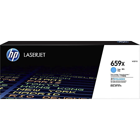 HP 659X Cyan High Yield Toner Cartridge, W2011X