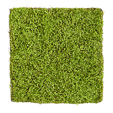 Nearly Natural Duckweed Mat 20”H Artificial Plant, 20”H x 20”W x 1”D, Green