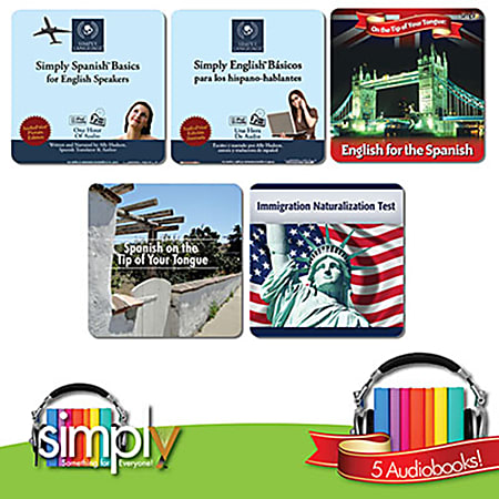 Learn Spanish The Easy Way Audiobook: 5 Title Collection