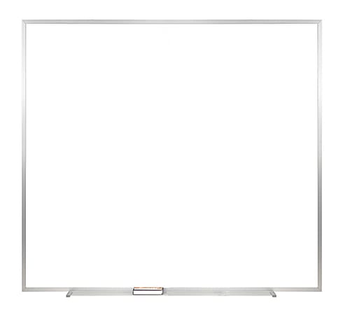 Ghent M2 Non-Magnetic Dry-Erase Whiteboard, 48 1/2" x 48 1/2", Satin Aluminum Frame