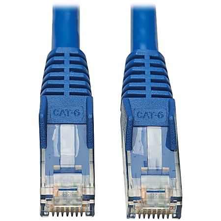 Tripp Lite Cat6 Snagless UTP Network Patch Cable (RJ45 M/M), Blue, 3 ft. - 3 ft Category 6 Network Cable  - N201P003BL