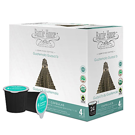 Barrie House Coffee K-Cup® Pods, Guatemalan Guaya'b, Box Of 24