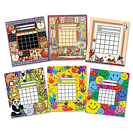 Teacher Created Resources Individual Incentive Chart Packs, 5 1/4" x 6", Assorted Colors, Pack Of 36