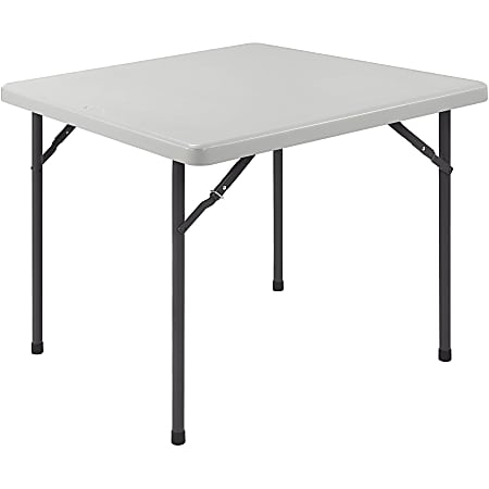 Lorell Banquet Folding Table Square 3W Platinum - Office Depot