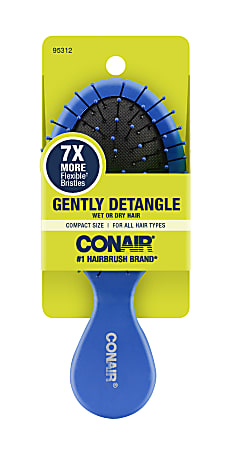 Conair® Mid-Size Detangling Hair Brush, 5-7/16"L, Assorted Colors