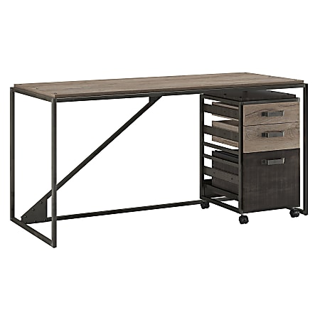 Bush Furniture Refinery Industrial 62"W Computer Desk With