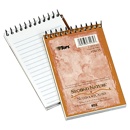 TOPS® Second Nature Top-Bound Memo Book, 3" x