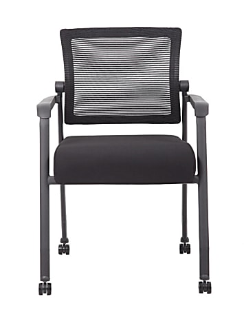 Boss Office Products 4-Legged Guest Chair With Casters,