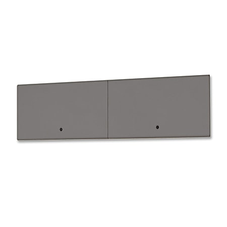 Lorell® 67000 Series Desk Ensemble Steel Flipper Doors, 60"H x 24"W, Charcoal