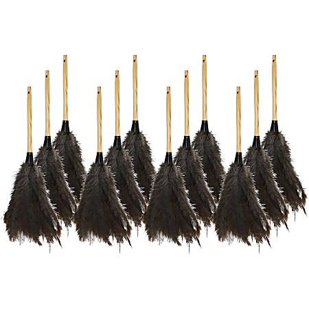 Genuine Joe Feather Duster - 12 / Carton - Brown Genuine Joe Feather Duster - 12 / Carton - Brown