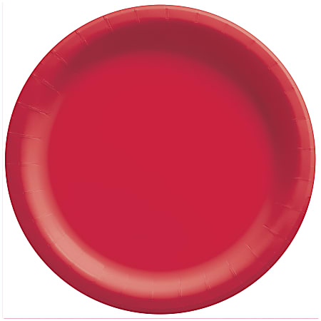 Amscan Go Brightly Solid Dessert Paper Plates, 6-3/4",