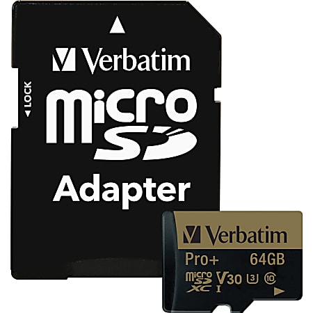 Verbatim 64GB Pro Plus 600X microSDHC Memory Card