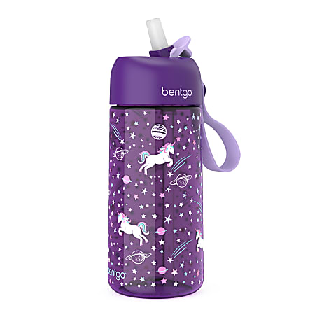 Bentgo Kids Prints Tritan Water Bottle, Unicorn