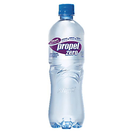 Quaker Foods Propel Zero Flavored Water, 24-Oz Bottles, Grape, Pack Of 12