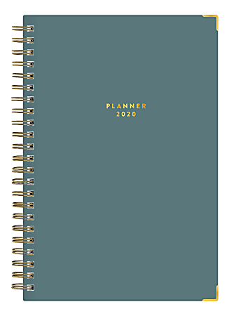 Blue Sky™ Stay Chic Daily/Monthly Planner, 5" x 8", Deep Water, January To December 2020, 117427