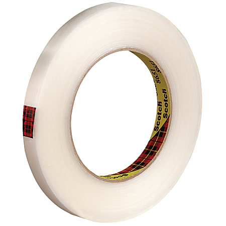 Scotch® 8651 Strapping Tape, 3" Core, 0.5" x 60 Yd., Clear, Case Of 12