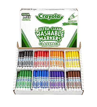 Crayola Washable Broad Line Marker Classpack Pack Of 200 - Office Depot