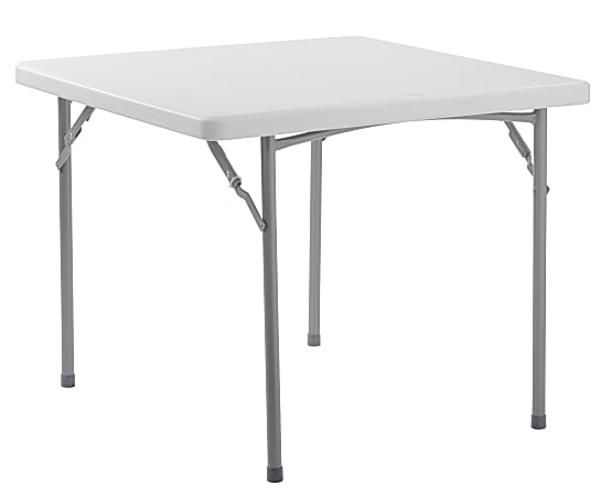 National Public Seating® BT Series Heavy-Duty Folding Table, 36" x 36", Speckled Gray