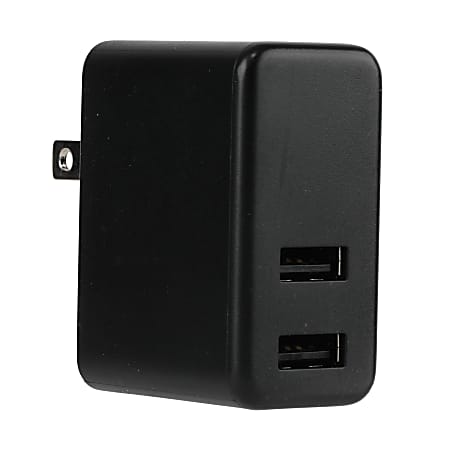 GoMovi Vivitar Dual USB OD5022 Wall Charger, Black