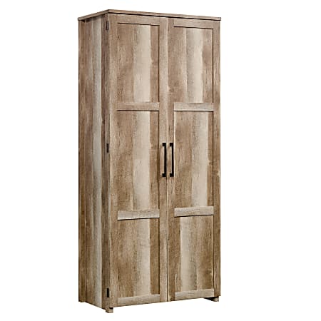 Sauder® Homeplus Storage Cabinet, 4 Fixed Shelves, Lintel Oak