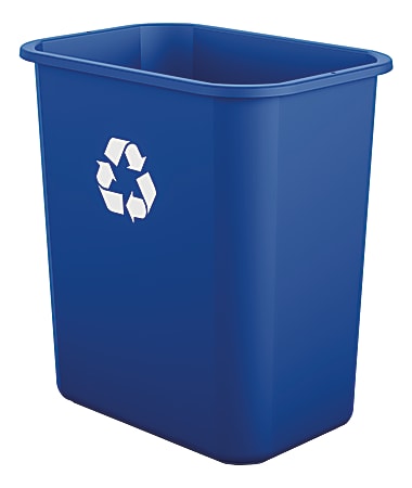 Suncast Commercial Desk-Side Rectangular Resin Recycling Bins, 7 ...