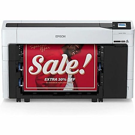 Epson SureColor SCT5770DR PostScript A1 Inkjet Large Format Printer - Includes Copier, Printer, Scanner - 36" Print Width - Color - 6 Color(s) - 65 Second Color Speed - 2400 x 1200 dpi - USB - Ethernet - Plain Paper - Floor Standing Supported