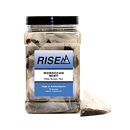 RISE NA Earl Grey Tea, 8 Oz, Canister Of 50 Sachets