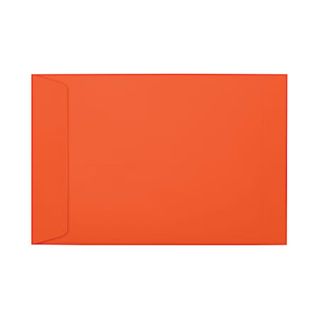 LUX #6 1/2 Open-End Envelopes, Peel & Press Closure, Tangerine, Pack Of 250
