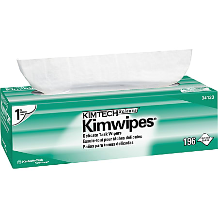 Kimberly-Clark KimTech 1-ply Delicate Task Wipers - 11.80" Width x 11.80" Length - 196/Pack - 15 / Case