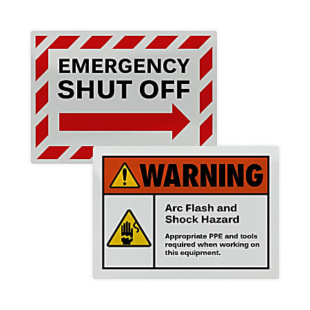 Avery Reflective Sign Labels - 3 1/2