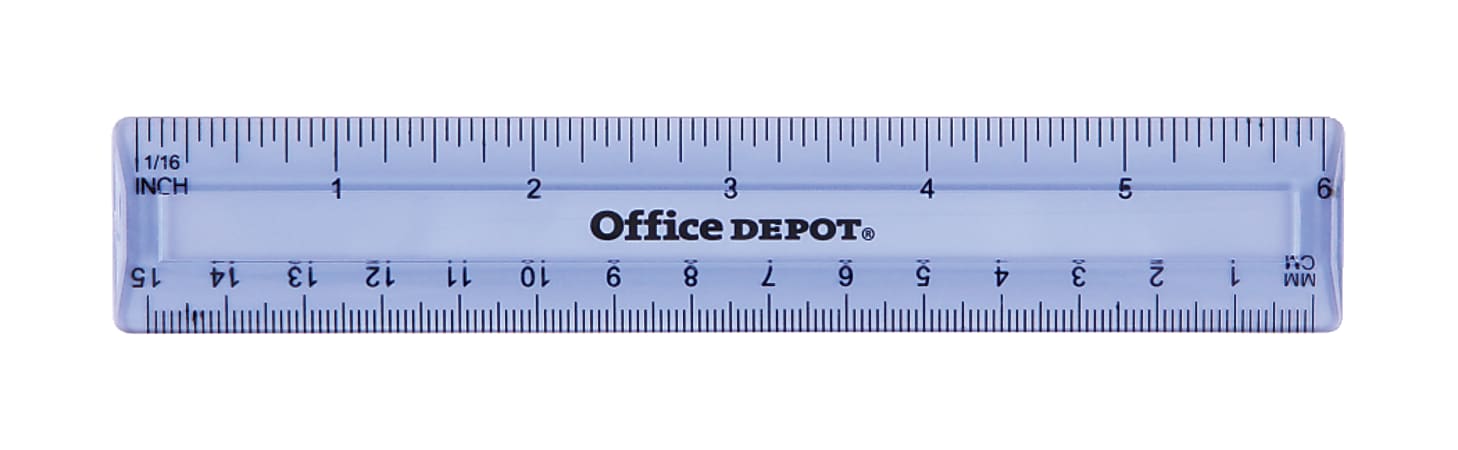 Westcott Non Shatter Plastic Ruler 12 Clear - Office Depot