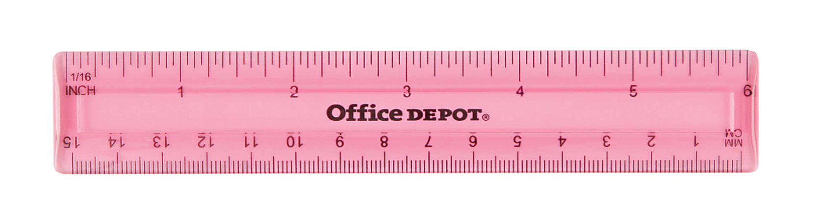 Office Depot® Plastic Ruler, 6, Assorted Colors