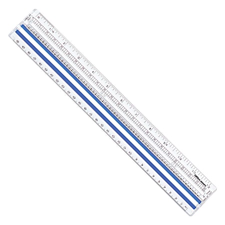 Office Depot Brand Magnifying Ruler 12 Clear - Office Depot