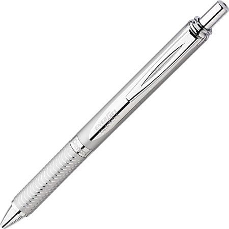 Pentel® EnerGel Alloy Retractable Gel Pens, Medium Point, 0.7 mm ...
