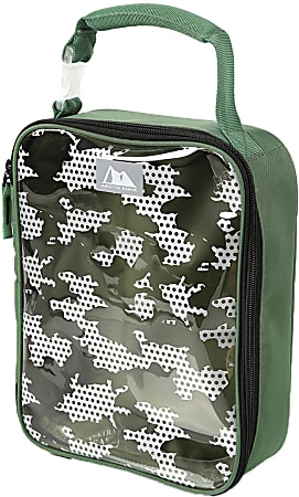 Arctic Zone Translucent Insulated Upright Lunch Pack, Green Camo