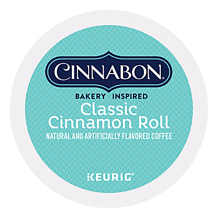 Cinnabon Classic Single Serve Coffee K Cup Pods Cinnamon Roll