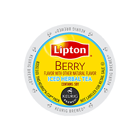 Lipton® Berry Iced Herbal Tea K-Cup®, 2.8 Oz, Box Of 24