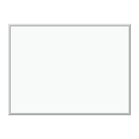 Magnetic Dry Erase Board with Aluminum Frame, 47 x 35, White Surface, Silver Frame